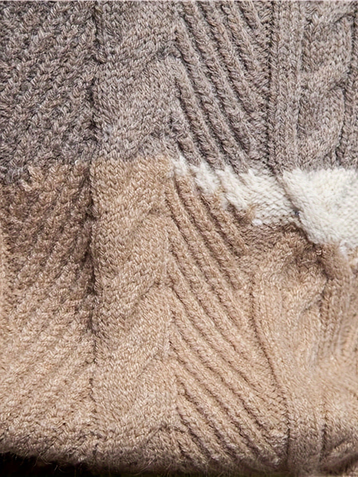 Simon | Textured color-Block Sweater