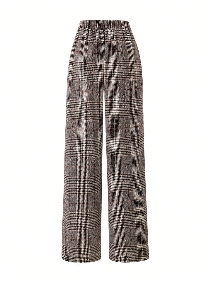 Matilda | Wide-Leg Plaid Pants
