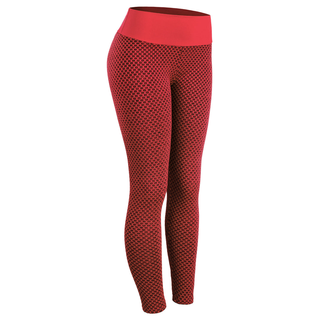 Woman in textured seamless leggings