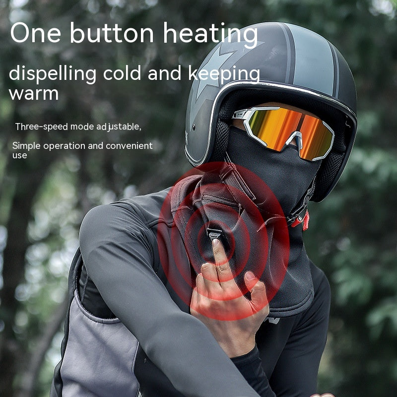 Heated Balaclava with Battery, Winter Cycling Face Hood