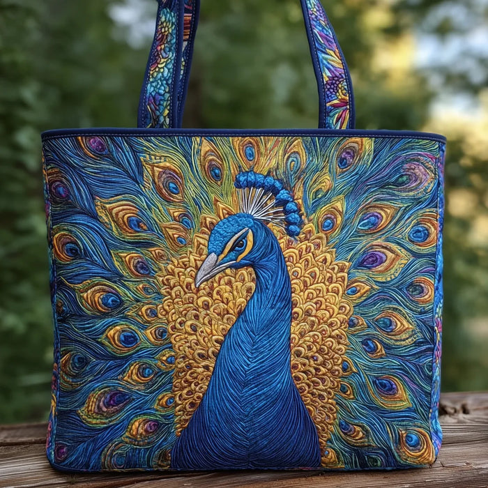 Denise | Stylish Peacock Art Tote Bag