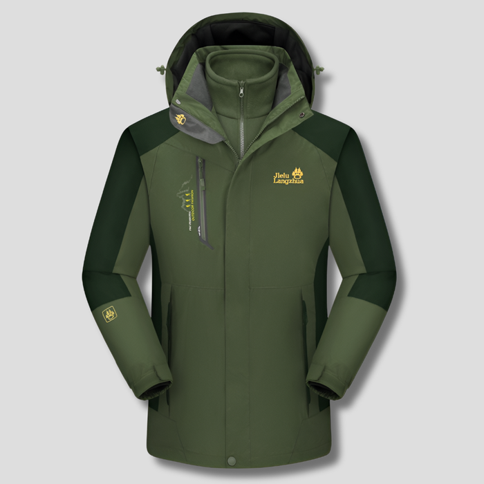 Women's 3-in-1 Ski Jacket Removable Fleece Liner Hood