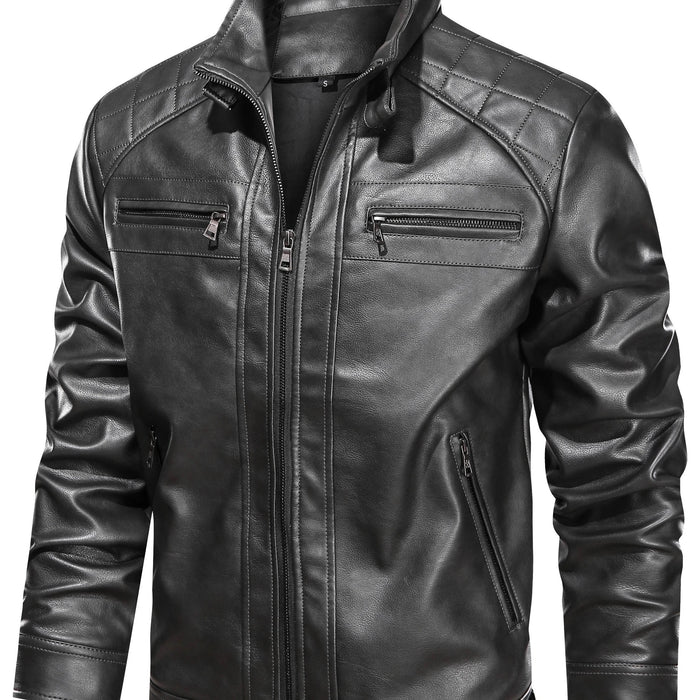 Ronan | Stand-Collar Biker Jacket
