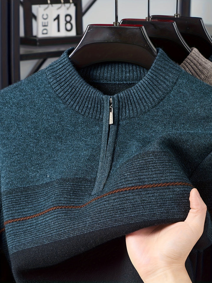 Lucas | Quarter-Zip Knit Sweater