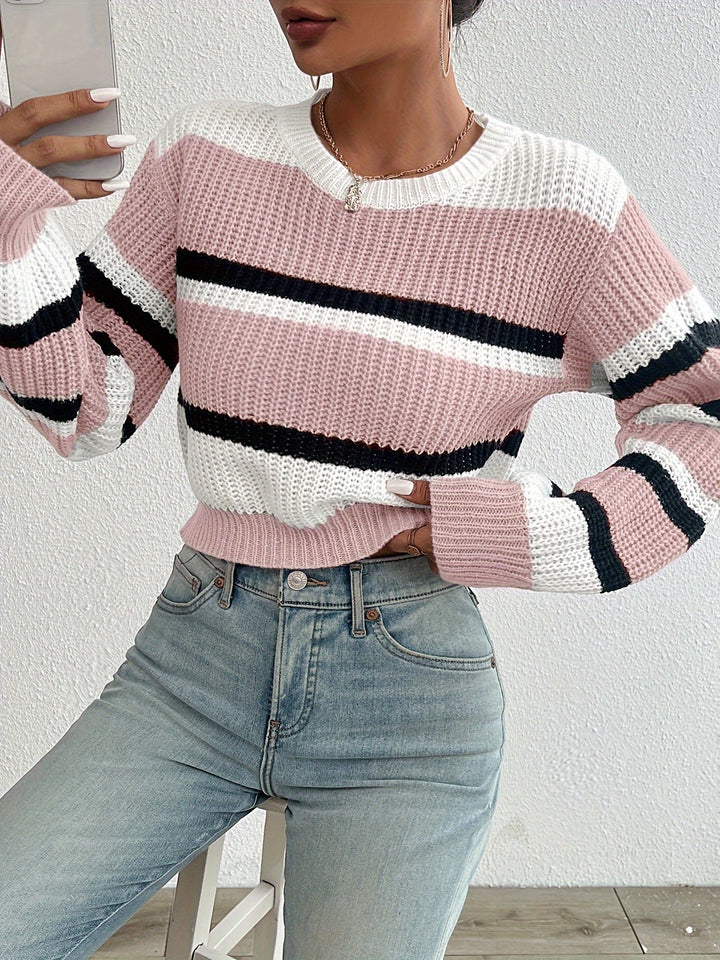 Wren | colorblock Striped Sweater
