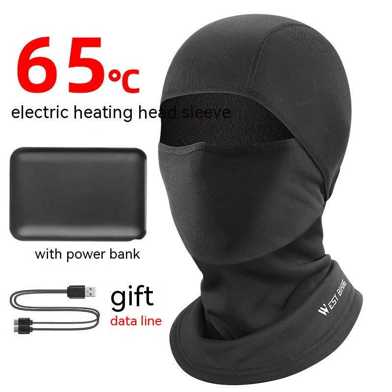 Heated Balaclava with Battery, Winter Cycling Face Hood