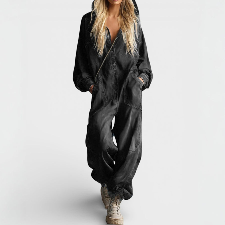 Sierra | Long-Sleeve Hoodie Jumpsuit
