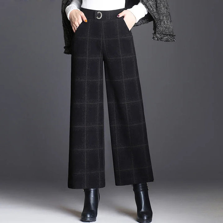 Beatrix | Checked Wide-Leg Pants
