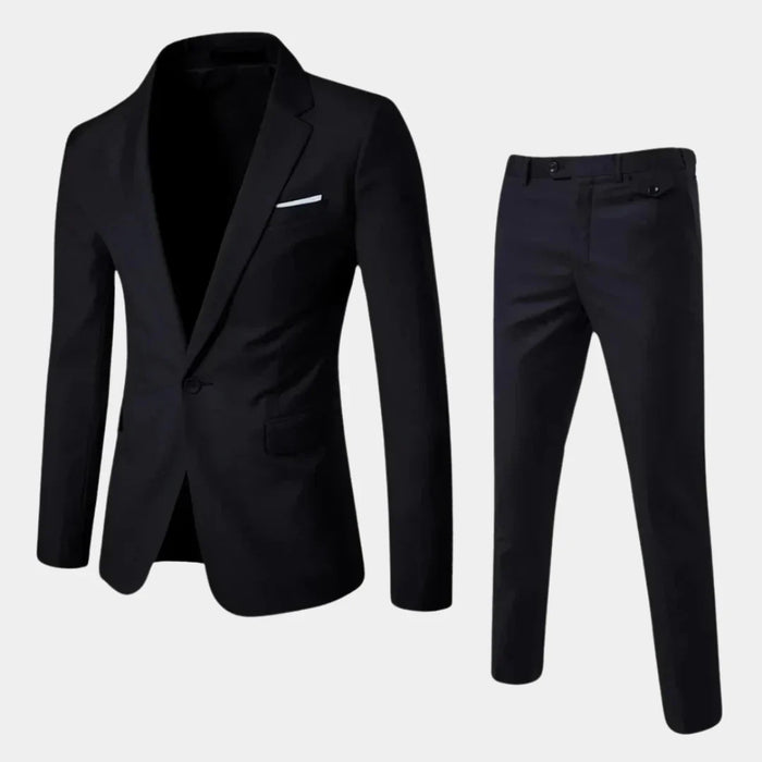 Men's Two-Piece Suit Slim Fit Blazer and Trousers