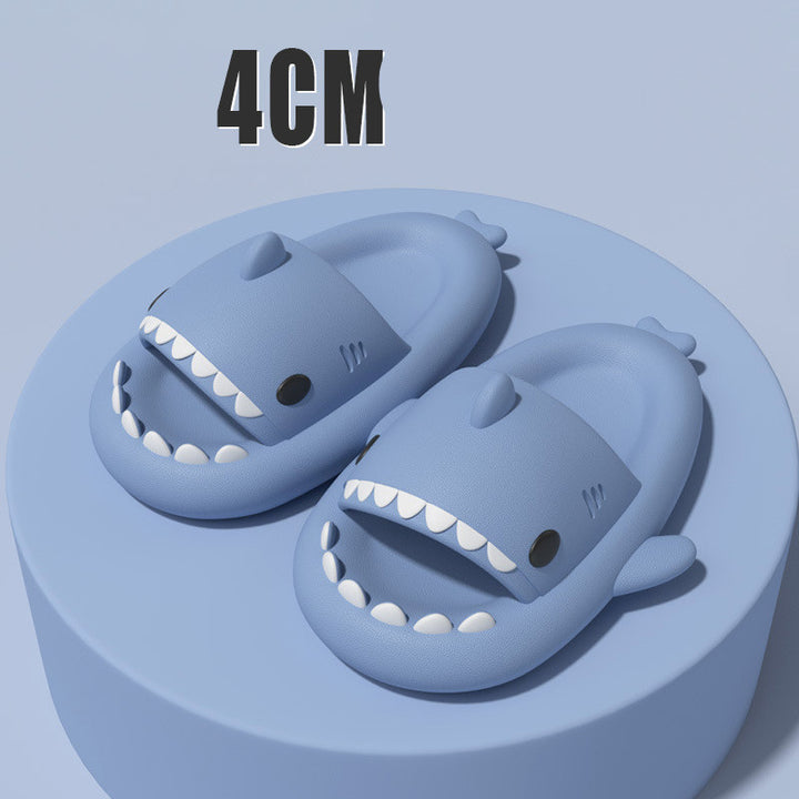 Cartoon Shark Slippers, Soft EVA with Thick Sole