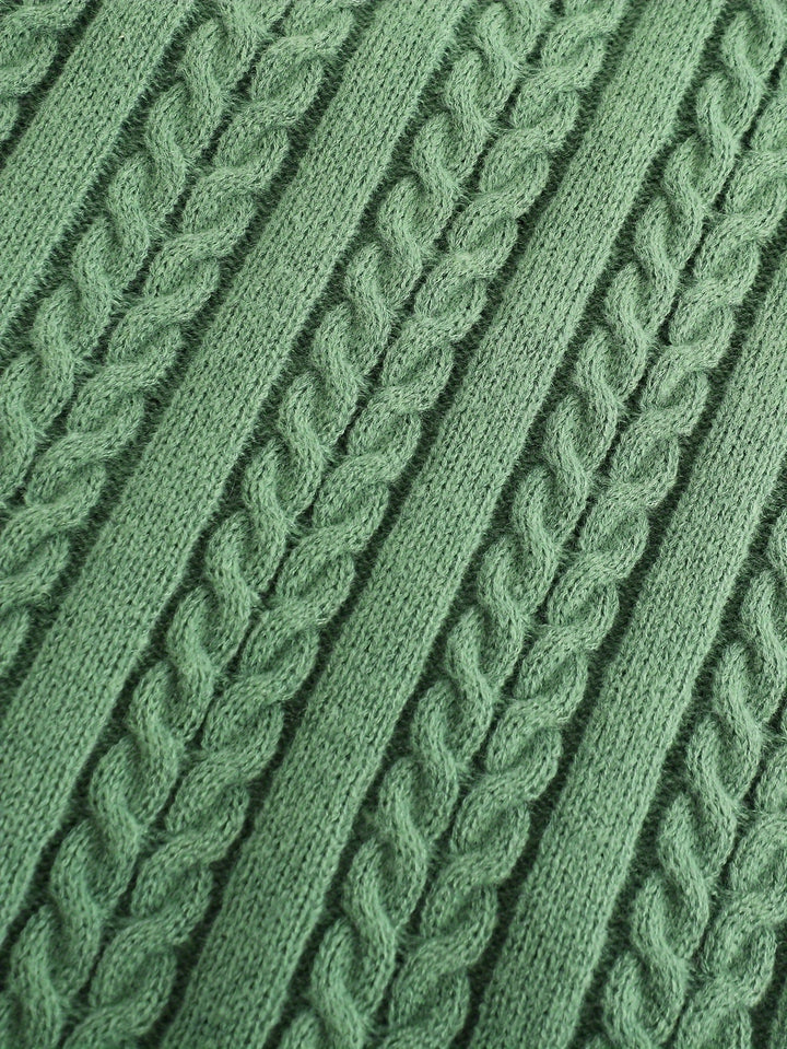 Gideon | Cable-Knit V-Neck Sweater Vest