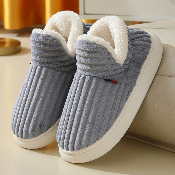 Jordan | Plush Ribbed House Shoes for Indoor and Outdoor Wear