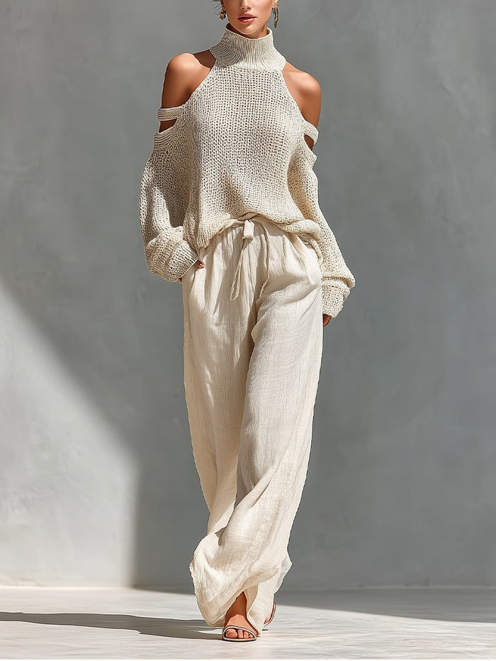 Larissa | Cold-Shoulder Two-Piece Set