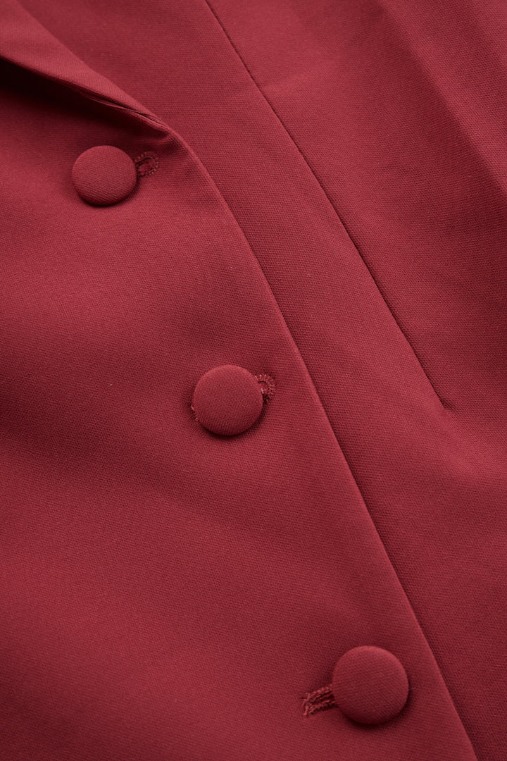 Camille | Stylish Tailored V-neck Blazer Dress