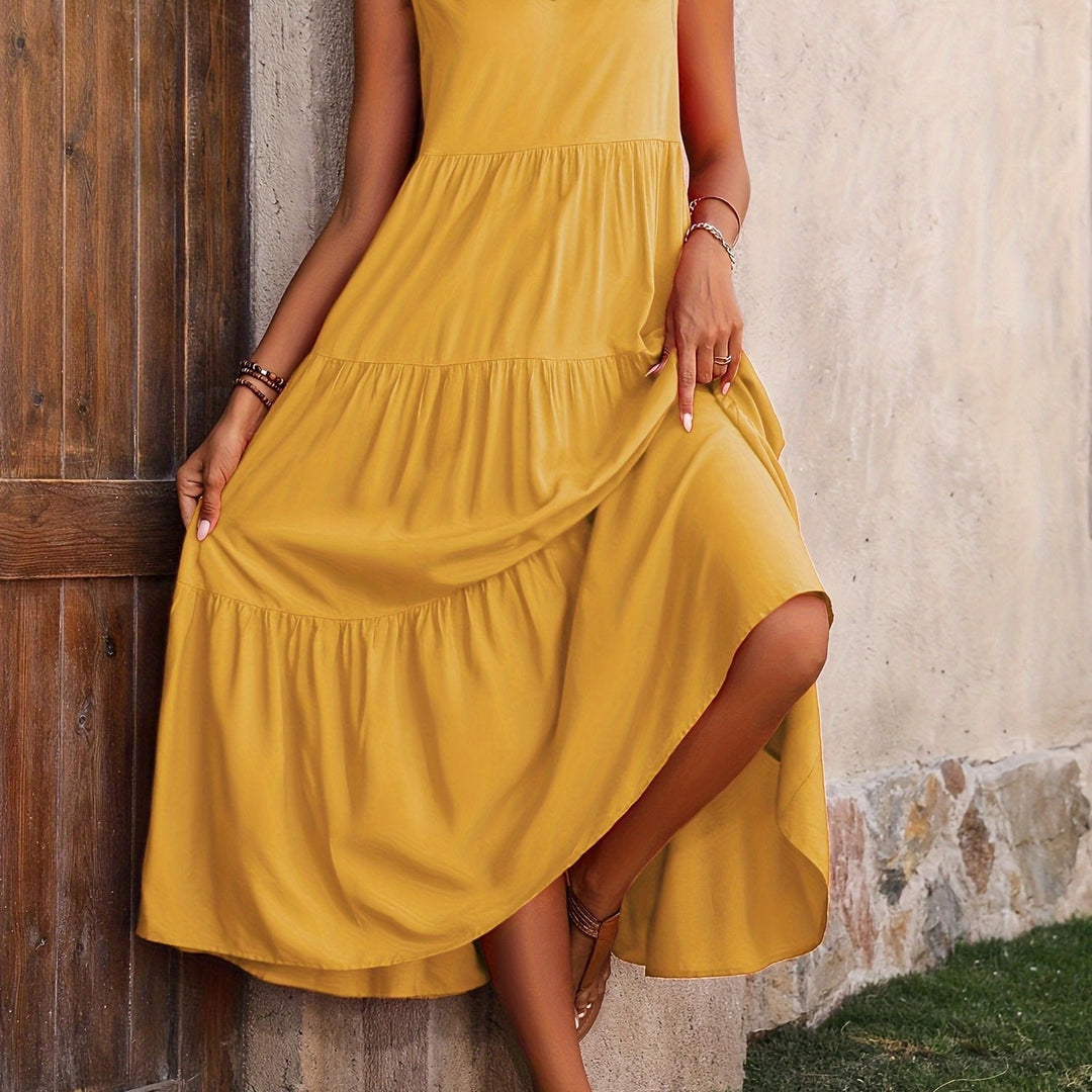 Coralie | Flowing Tiered Maxi Dress