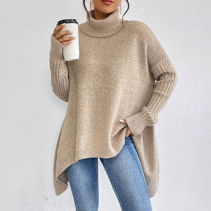 Chloe | Asymmetric Turtleneck Sweater with Loose Fit