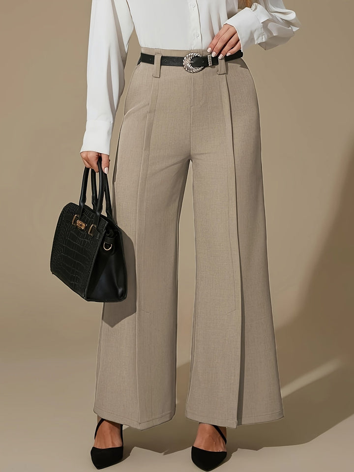 Lorraine | Wide-Leg Slit Pants