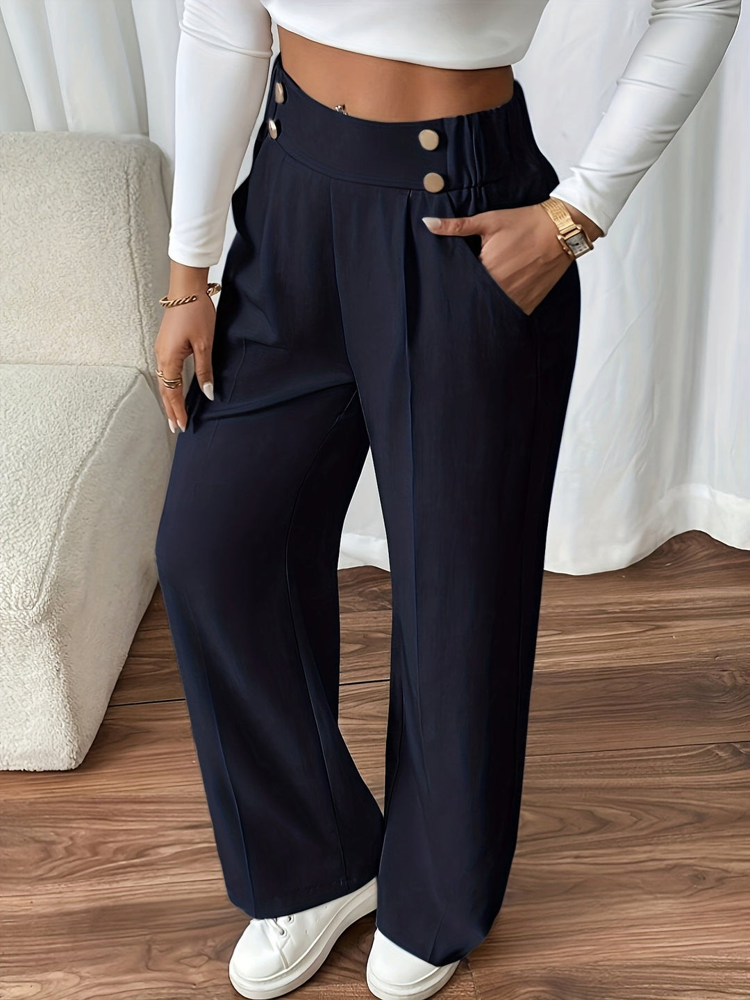 Renata | Tailored High-Waist Pants