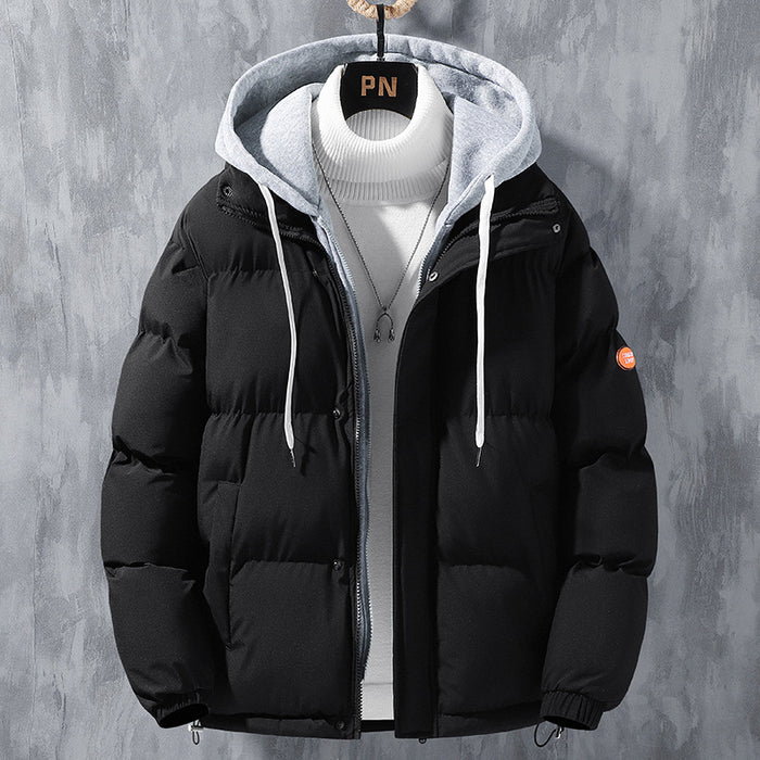 Ryan | Men's Windproof Hooded Winter Jacket with Layered Look