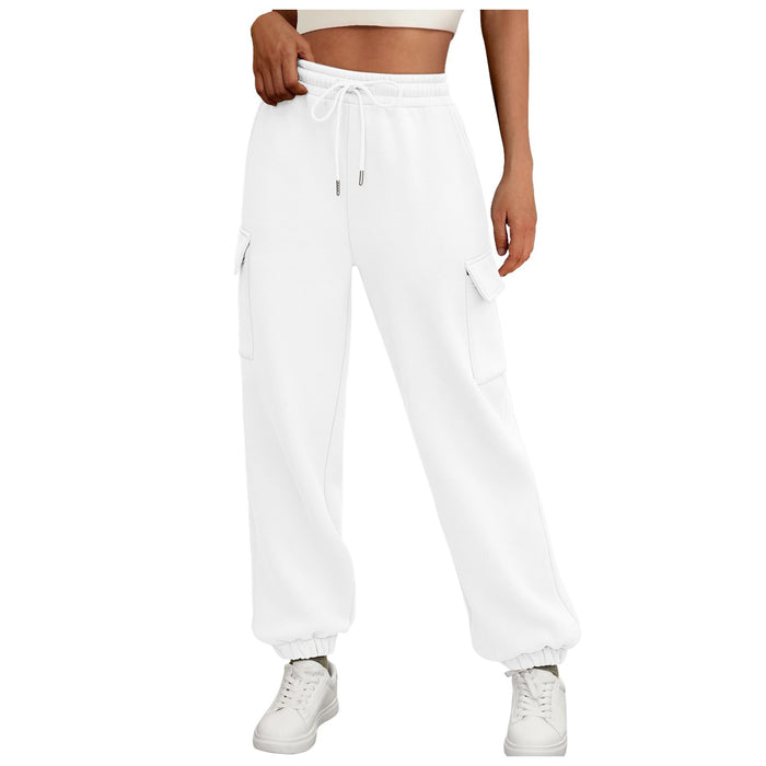 Abigail | Fleece lined baggy sweatpants with pockets and a high waist
