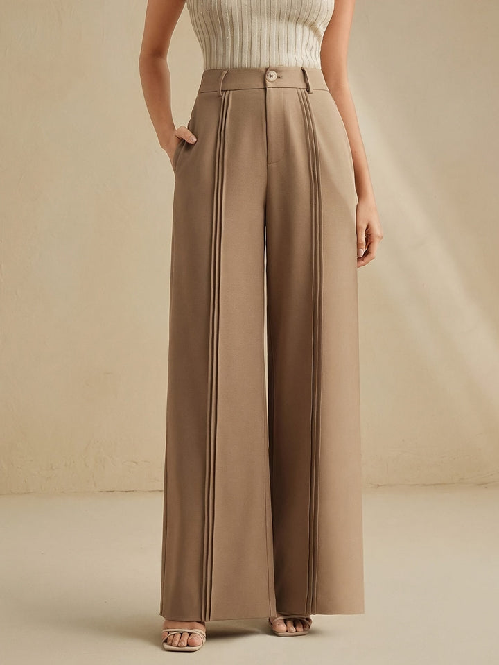 Marlowe | Pleated Wide-Leg Pants