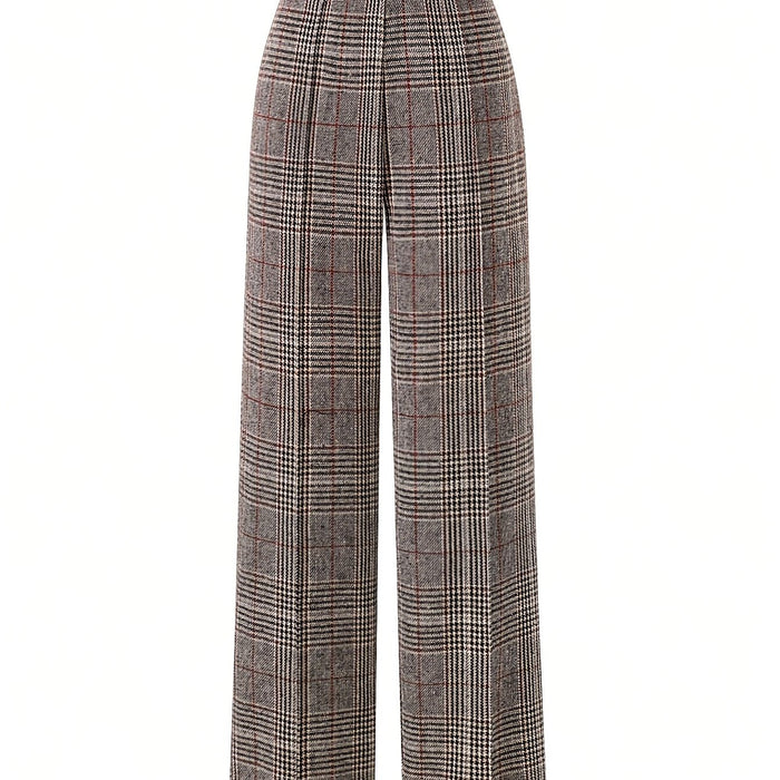 Matilda | Wide-Leg Plaid Pants