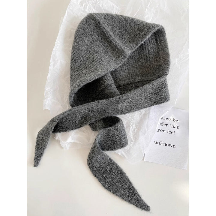 Retro Wool Blend Balaclava Hat with Earmuffs, Pullover Style