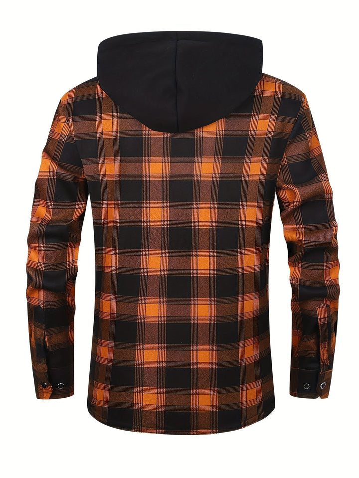 Desmond | Hooded Check Shirt Jacket