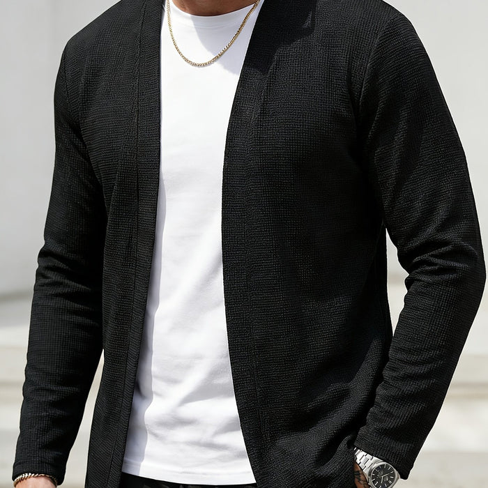 Theodore | Open-Front Textured Cardigan
