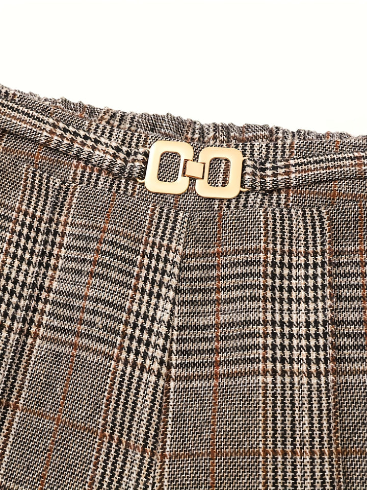 Matilda | Wide-Leg Plaid Pants