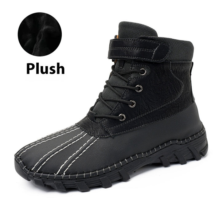 Alex | Lace-Up Winter Boots with Fleece Lining – Rubber Sole, Unisex