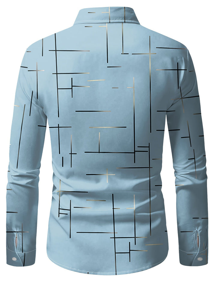 Malcolm | Refined Line-Print Shirt