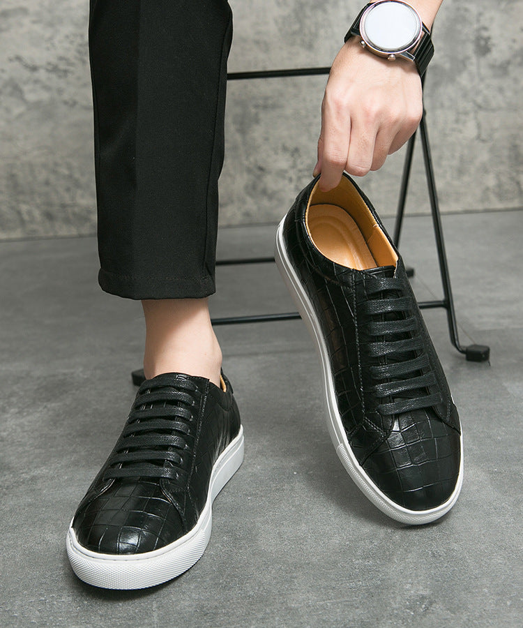 Bruno | Refined Textured Sneakers