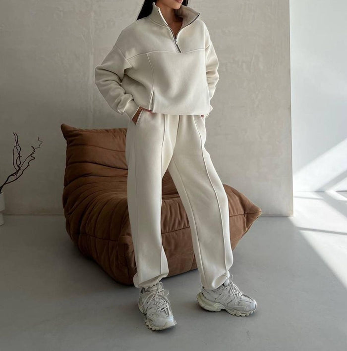 Riley | Half-Zip Fleece Tracksuit Set for Women