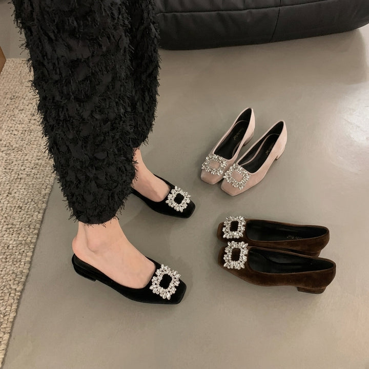 Juliana | Orthopedic Sparkling Buckle Heels