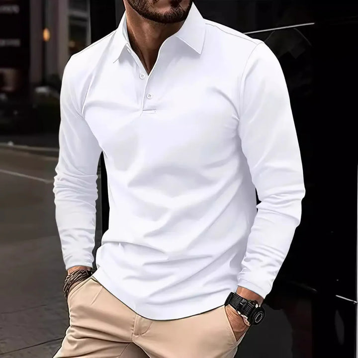 Dalton | Refined Long-Sleeve Polo Shirt