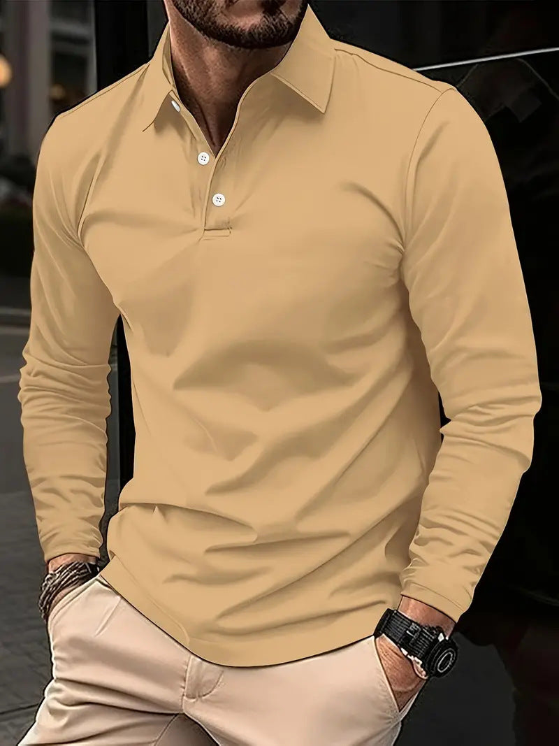 Dalton | Refined Long-Sleeve Polo Shirt