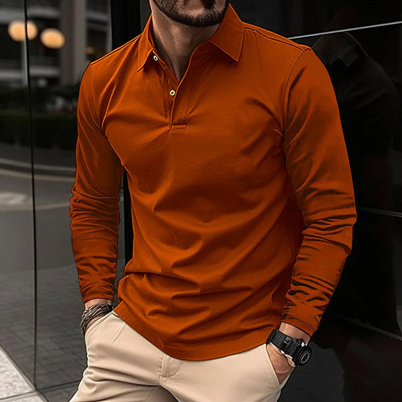 Dalton | Refined Long-Sleeve Polo Shirt