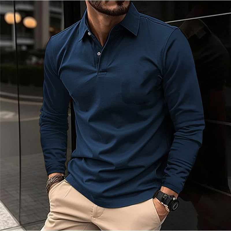 Dalton | Refined Long-Sleeve Polo Shirt