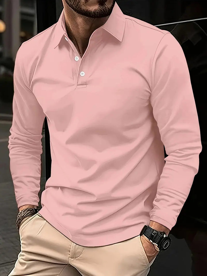 Dalton | Refined Long-Sleeve Polo Shirt