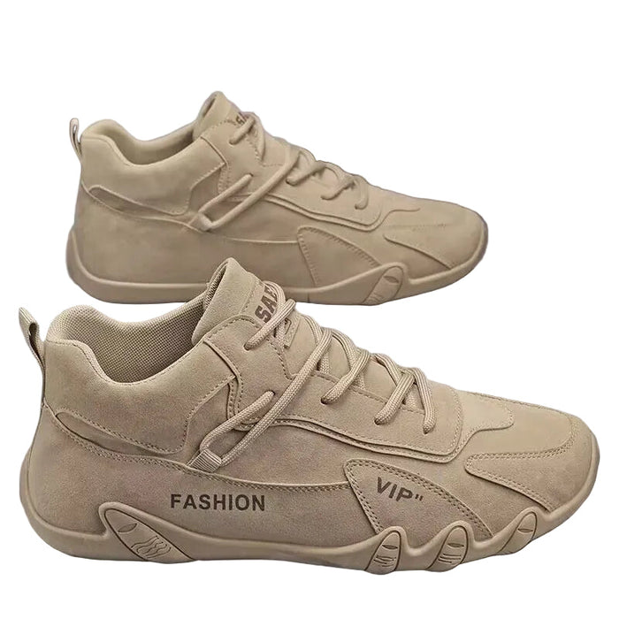 Women's Chunky Platform Sneakers Lace-Up with Strap Detail