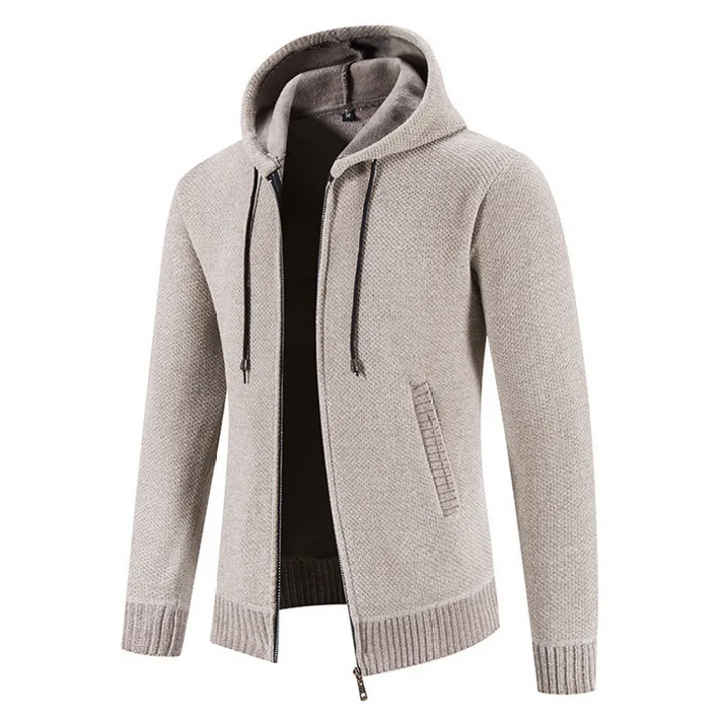 Gregory | Stand-Collar Zip Cardigan