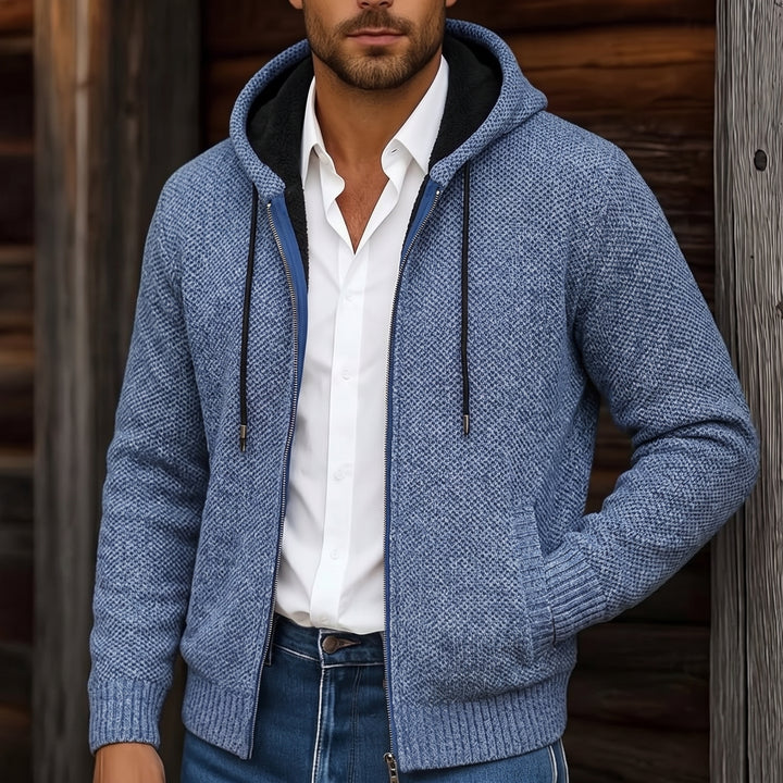 Gregory | Stand-Collar Zip Cardigan