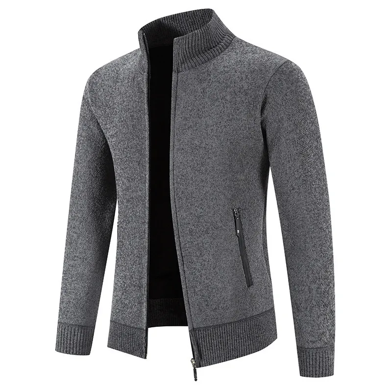Gregory | Stand-Collar Zip Cardigan