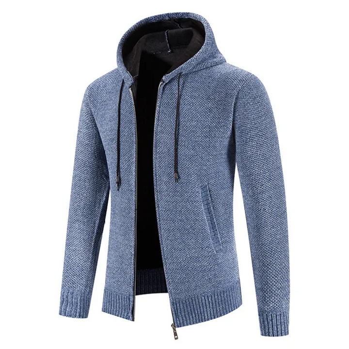 Gregory | Stand-Collar Zip Cardigan