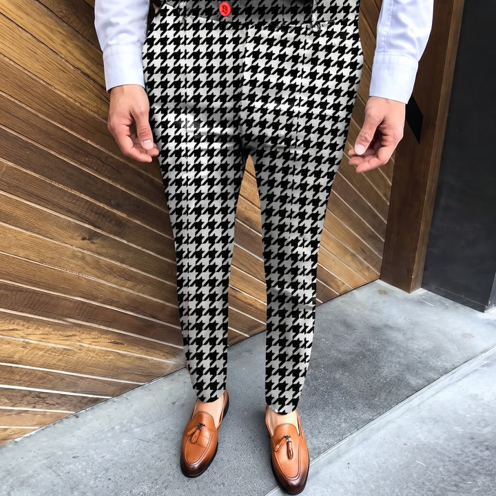 Nolan | Tailored Houndstooth Pants