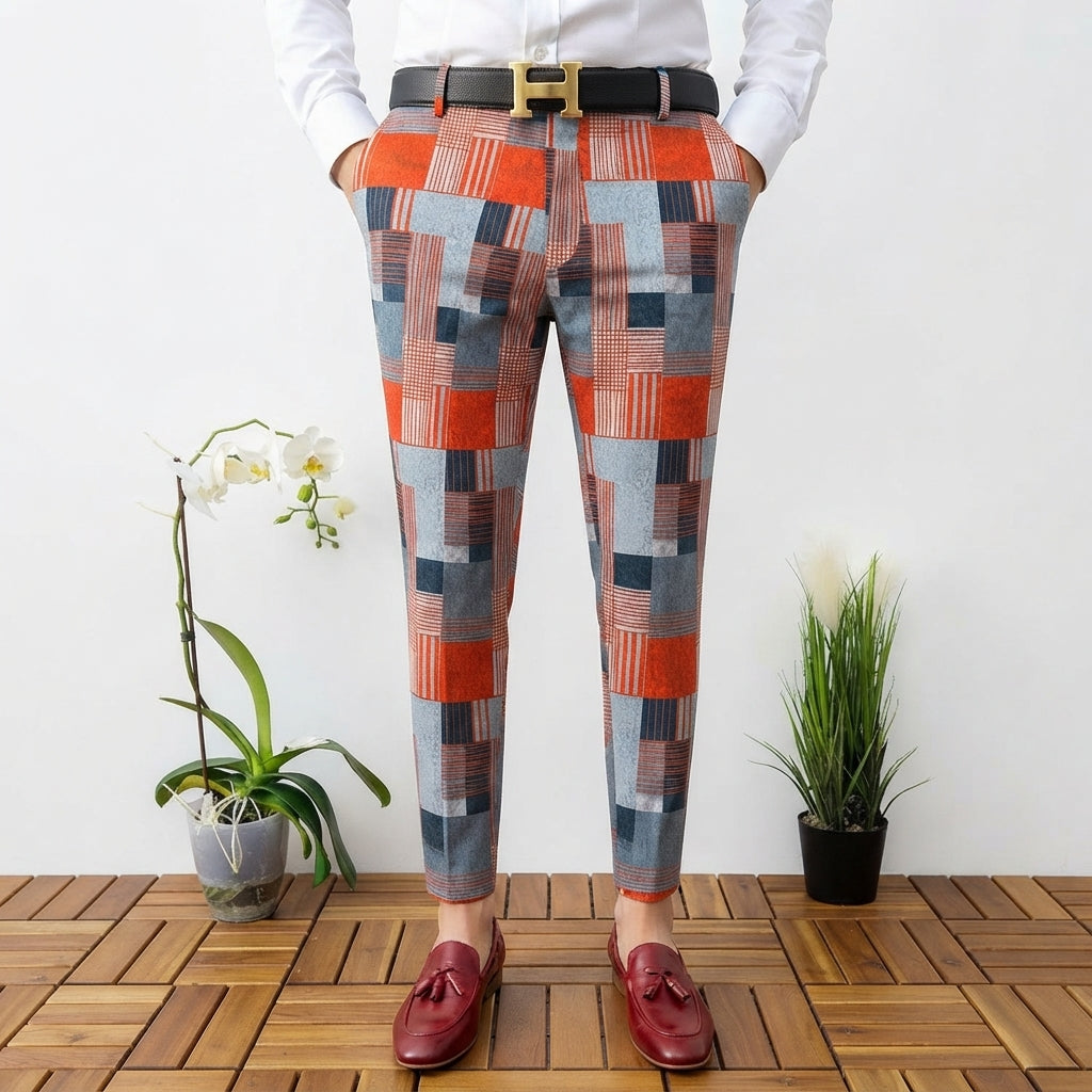 Nolan | Tailored Houndstooth Pants