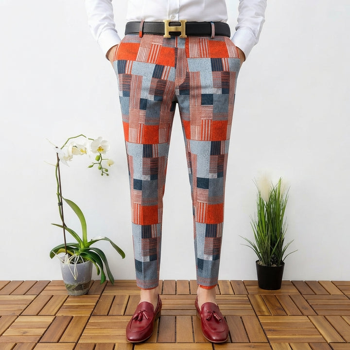 Nolan | Tailored Houndstooth Pants