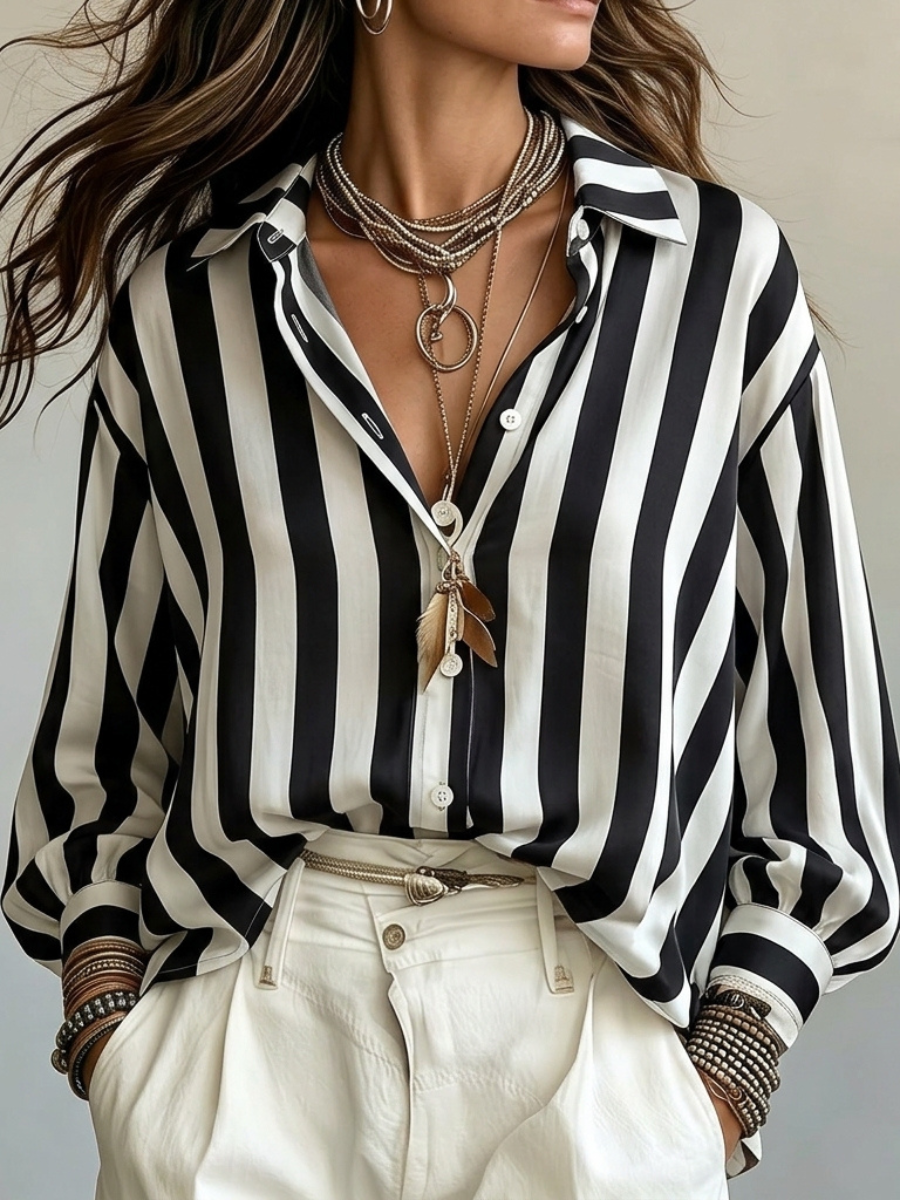 Noreen | Relaxed Striped Shirt