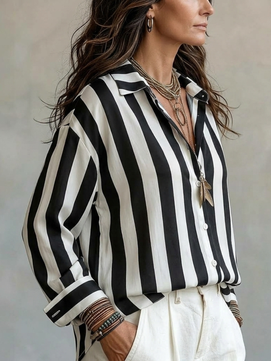 Noreen | Relaxed Striped Shirt